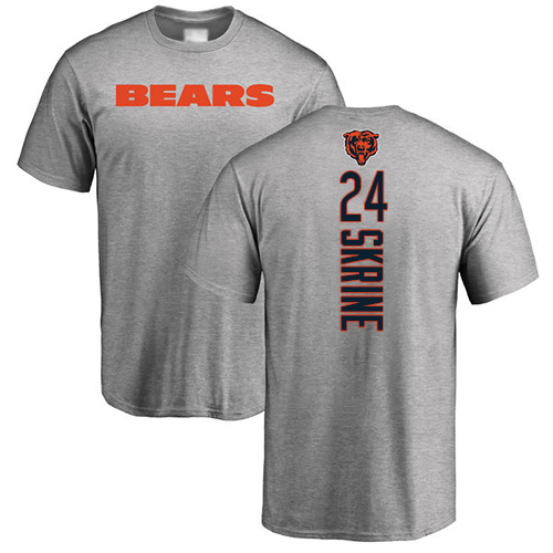 Chicago Bears Men Ash Buster Skrine Backer NFL Football #24 T Shirt->chicago bears->NFL Jersey